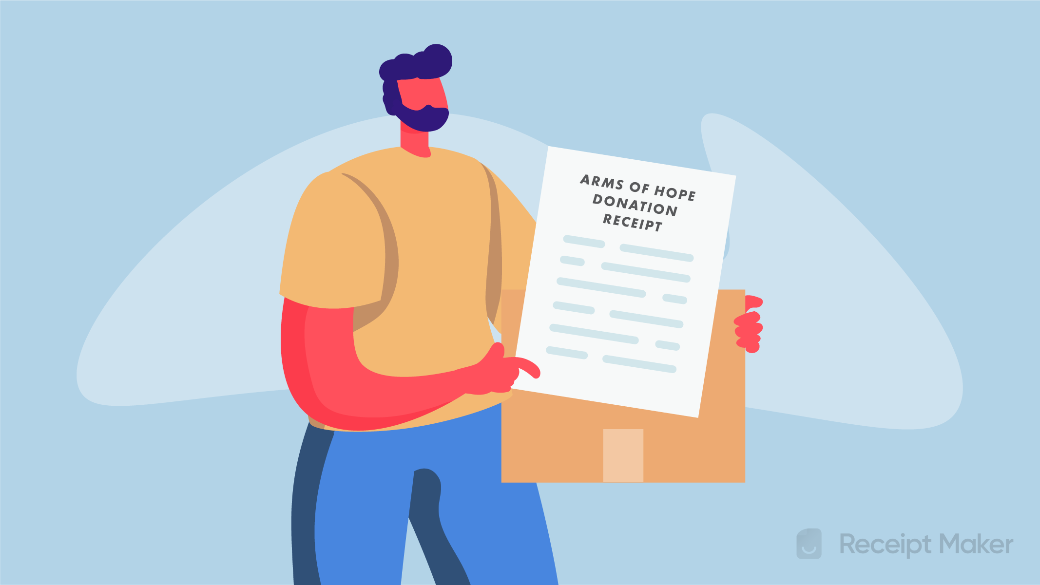 Arms of Hope Donation Receipt Template Receipt Maker